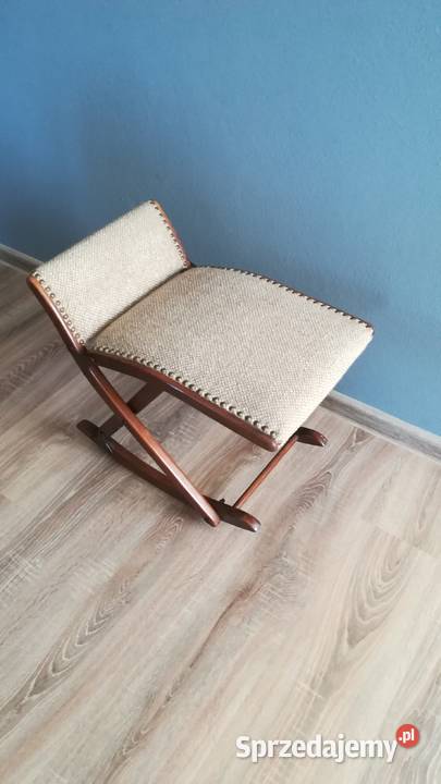 Podnóżek bujany Drewniany regulowany Antyk podkarpackie