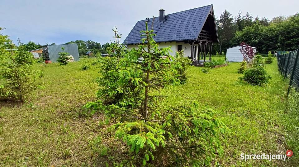 Nowy dom jeziorem lesie utwardzona Starogard Gdański sprzedam