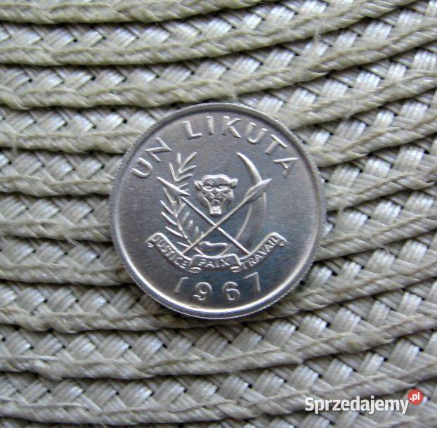 Kongo KRD Zair 1 Likuta 1967r Kalisz