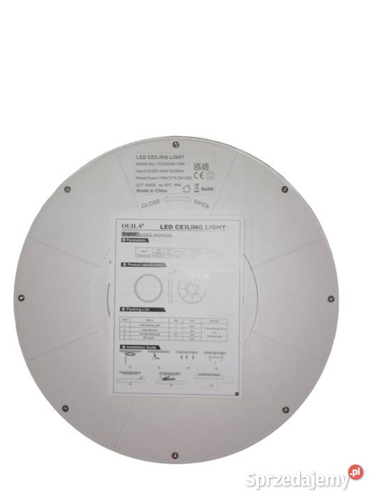 Lampa sufitowa plafon LED Ouila średnica 23 Zawiercie