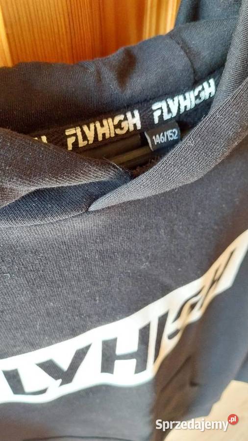 Bluza z kapturem FLYHIGH 146152 czarny śląskie Częstochowa