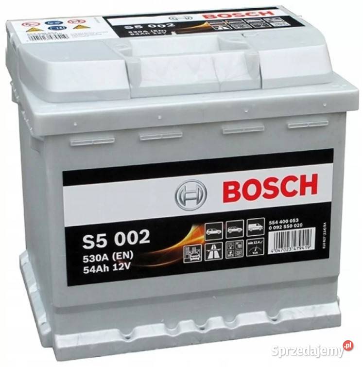 Akumulator BOSCH SILVER S5002 54Ah 530A PRAWY osobowe dolnośląskie Wałbrzych