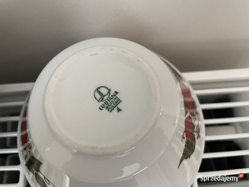 Lubiana Truskawki salaterka PRL Pruszcz Gdański