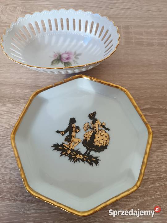 Ozdobne porcelanowe panterki małopolskie Gorlice