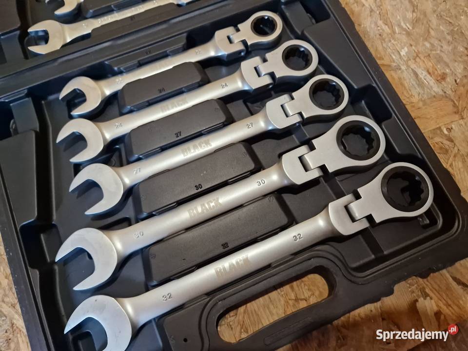 ZESTAW KLUCZE PŁASKO OCZKOWE GRZECHOTKA ŁAMANE wielkopolskie Głogowa