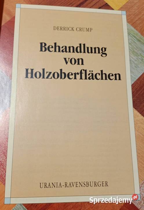 Behandlung von holzoberflachen Derrick Crump