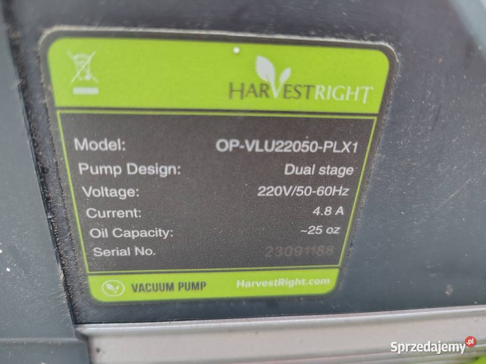 Liofilizator żywności HARVESTRIGHT produkcji USA Dom i Ogród Łódź sprzedam