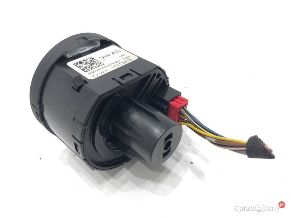 WŁĄCZNIK ŚWIATEŁ VW POLO V 5G0941431AF PRZYCISK Włączniki, sterowniki sprzedam