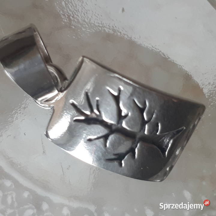 Srebrny wisiorek z drzewkiem Dla kobiet łódzkie Zgierz sprzedam