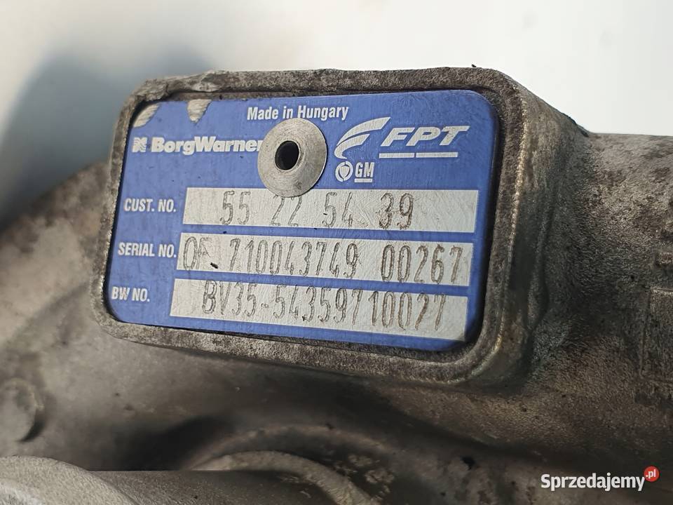 TURBOSPRĘŻARKA Opel Combo D 13 CDTI Z13DTE osobowe Chełm