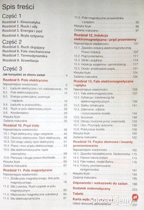 Zbiór zadań 3 Fizyka Zakres rozszerzony Bogdan Chełm sprzedam