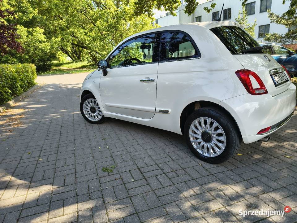 Fiat 500 bezwypadkowy wersja Lounge stan aluminiowe felgi 500 Toruń