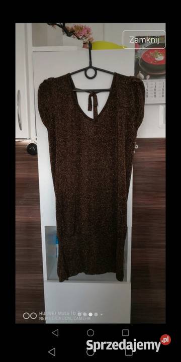 Tunika damska brązowy/beżowy Moszczenica