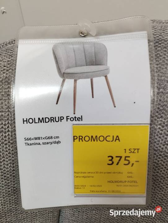 Wygodne krzesło do stołu fotel do salonu Meble łódzkie Łódź