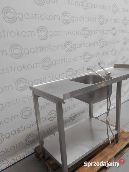 Stół ze zlewem i miejscem pod zmywarkę 153x60x85 Wrocław
