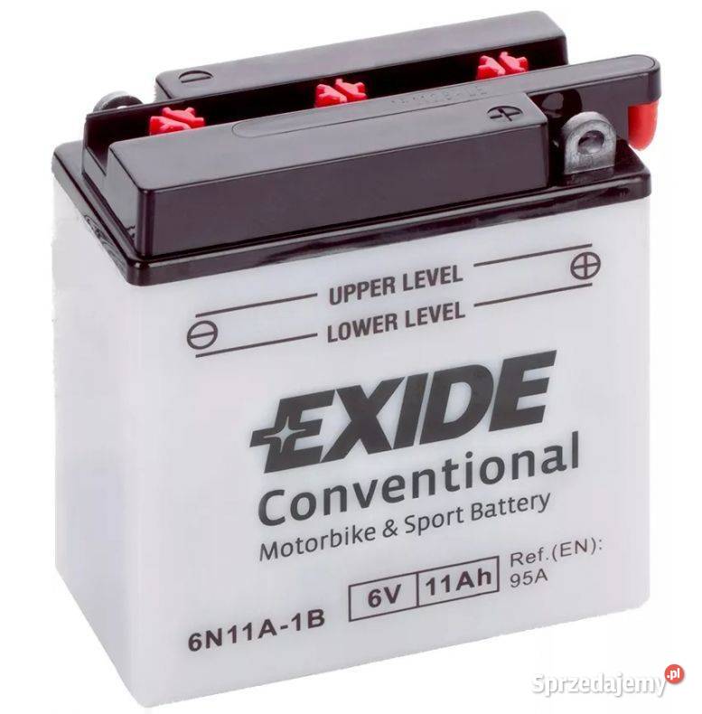 Akumulator motocyklowy EXIDE 6N11A1B 6V 11Ah 95A małopolskie
