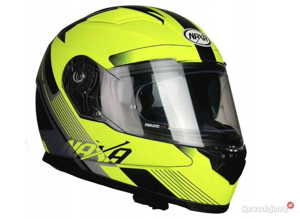 KASK MOTOCYKLOWY Z BLENDA NAXA F23 PINLOCK Kaski Sosnowiec
