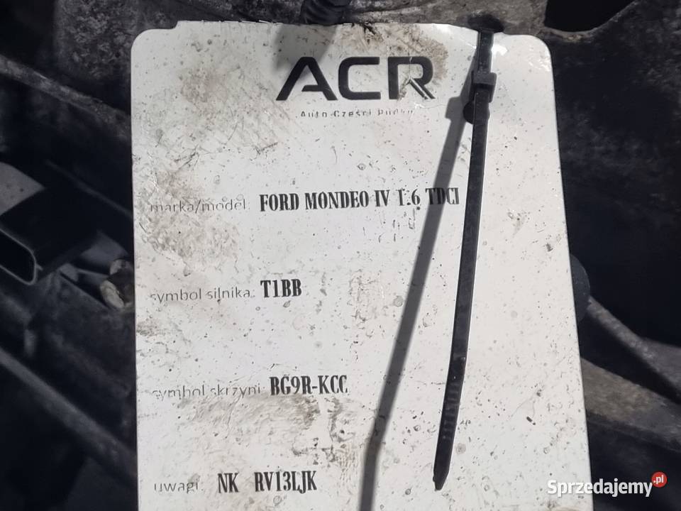 SKRZYNIA BIEGÓW Ford Mondeo MK4 16 TDCI MANUALNA Chełm sprzedam
