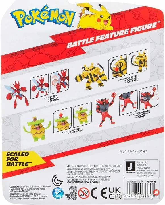 Figurka Pokemon Electivire z Funkcją Ataku Mogilany