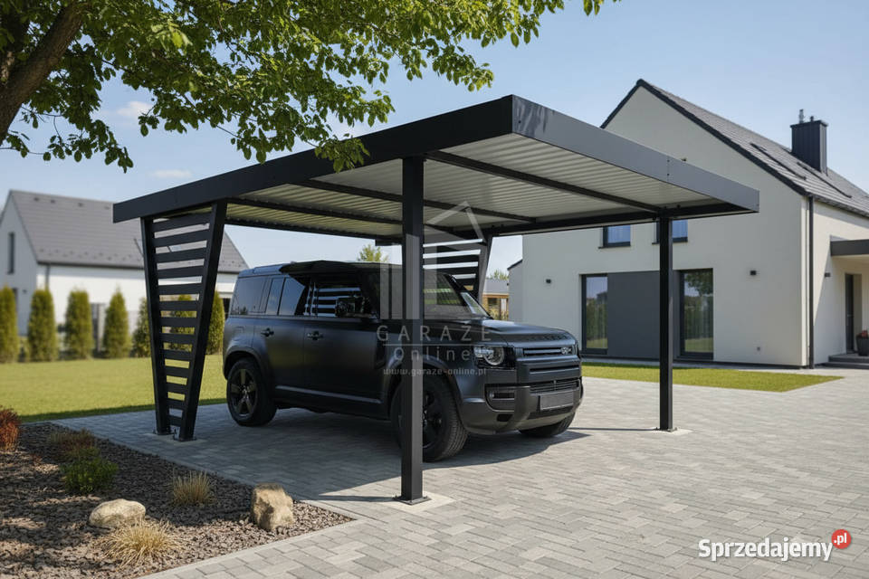 Carport V PREMIUM 43x5m Wypełnienie panelami wielkopolskie Gniezno sprzedam