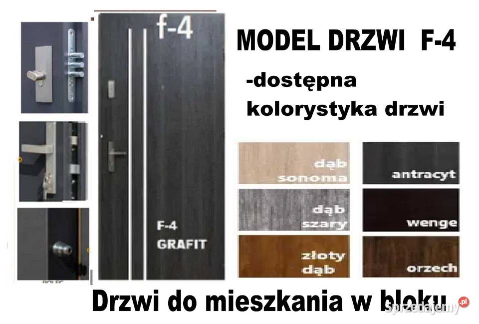 Drzwi wewnątrzklatkowe zewnętrzne wejściowe z Kraków sprzedam