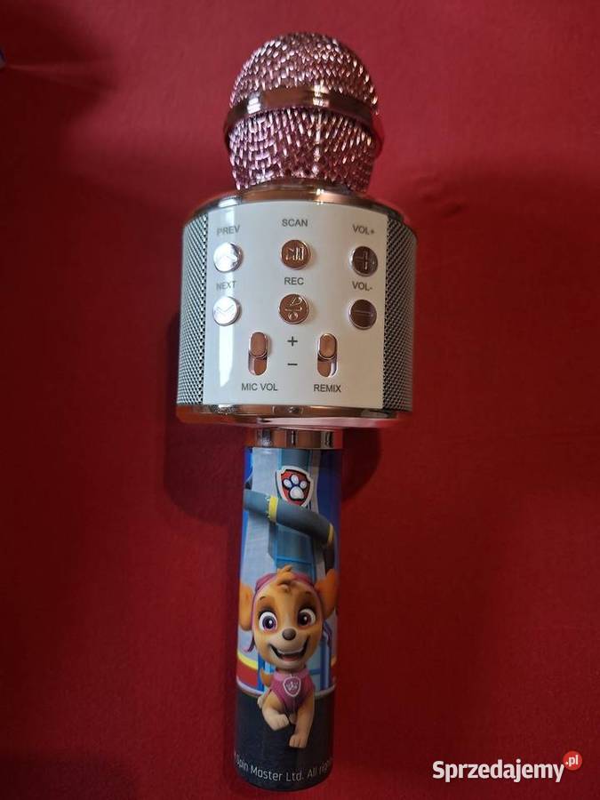 Sprzedam mikrofon bezprzewodowy psi patrol różowy Mstyczów sprzedam