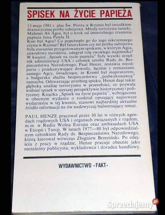 Spisek na życie papieża Paul Henze Chełm