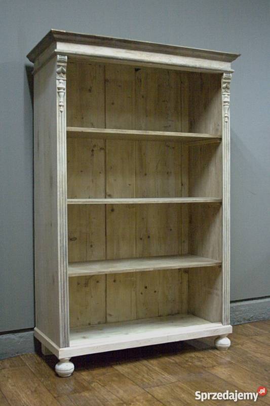 PIĘKNY REGAŁ EKLEKTYK OCZYSZCZONY ANTYK IMPRESJA mazowieckie