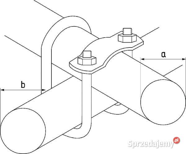 Obejma krzyżowa 90 2 x 2 80303522FA Kamionna