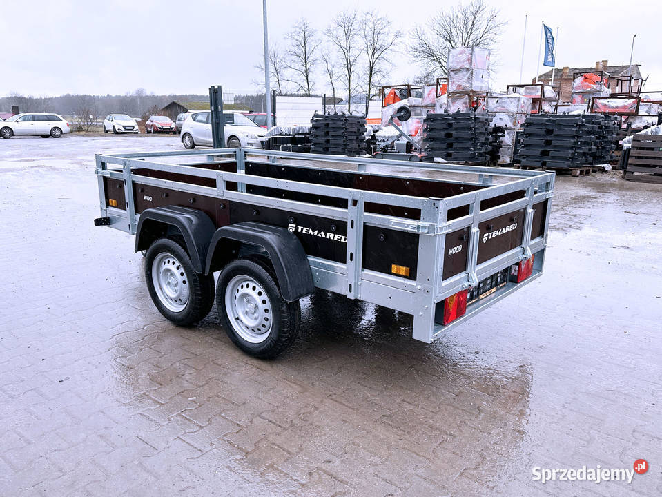 Przyczepka TEMARED WOOD 26122 KIPP DMC 750 burty Cegielsko