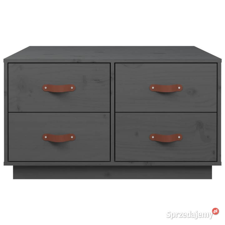 Stolik kawowy szary 80x80x45 lite drewno sosnowe Warszawa