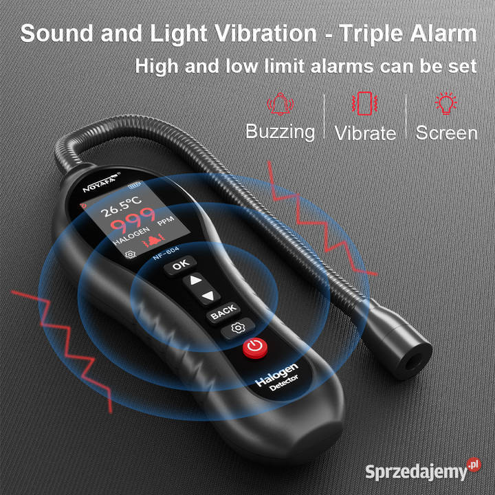 Detektor gazu halogenowego wycieku fluoru Wrocław sprzedam