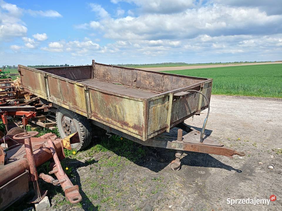 Przyczepa wywrotka jednoosiowa nieuszkodzony Gostyń