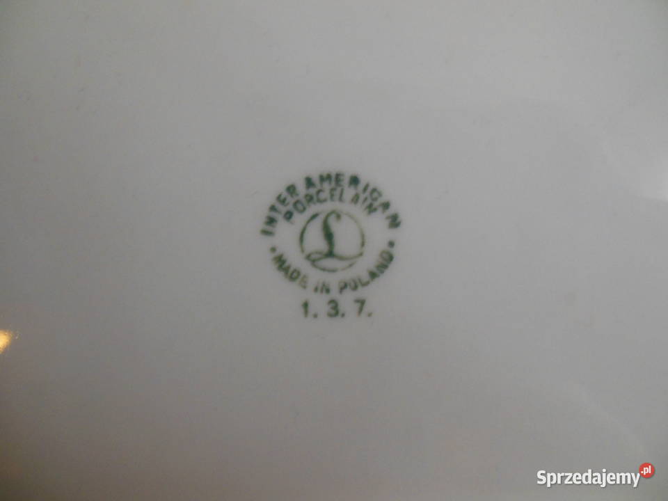 Talerze owalne białe SPOŁEM Lubiana PRL 2 Kielce