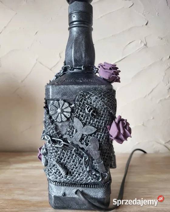 Lampa ręcznie robiona z butelki Jack Daniels Włocławek