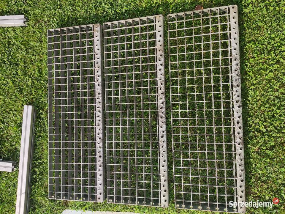 Schody stalowe wysokość 60 szerokość szczebla 80 sprzedam