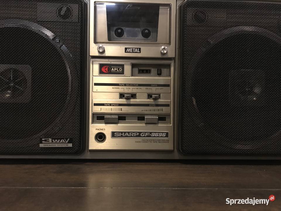 Vintage Radiomagnerofon Sharp gf 9696 boombox Kraków sprzedam