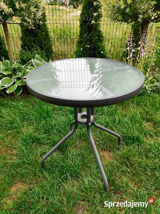 Okrągły stolik kawowy do ogrodu tarasu w stanie 60cm Rumia