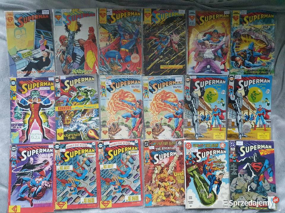 Superman zestaw 64 komiksów różne numery TMSemic Gdynia sprzedam