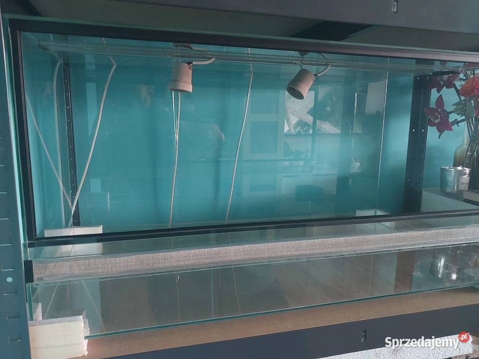 Terrarium szklane 80x40x40 z oprawkami Reda sprzedam