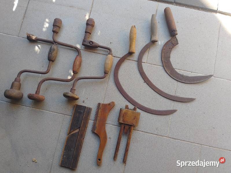 Zabytkowe strugi wiertarki itp