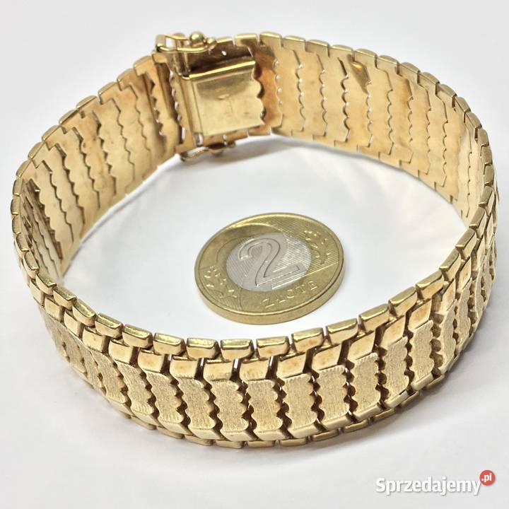 Złota BRANSOLETKA damska 750 18K cudowna Warszawa
