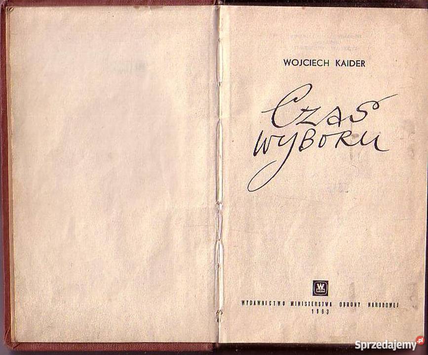 0297 CZAS WYBORU WOJCIECH KAIDER Czyrna