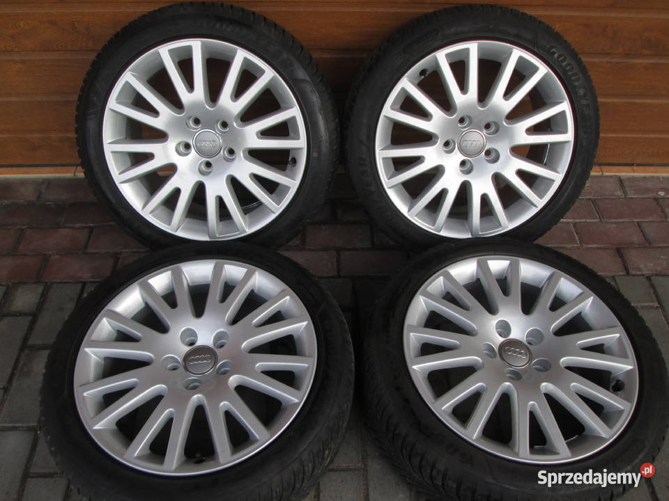 Koła alu 17 AudiVW 5x112 opony GoodYear 24 Samochodowe pomorskie Kościerzyna