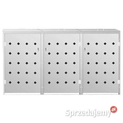 vidaXL Potrójna osłona na kosze na śmieci 240 L Warszawa