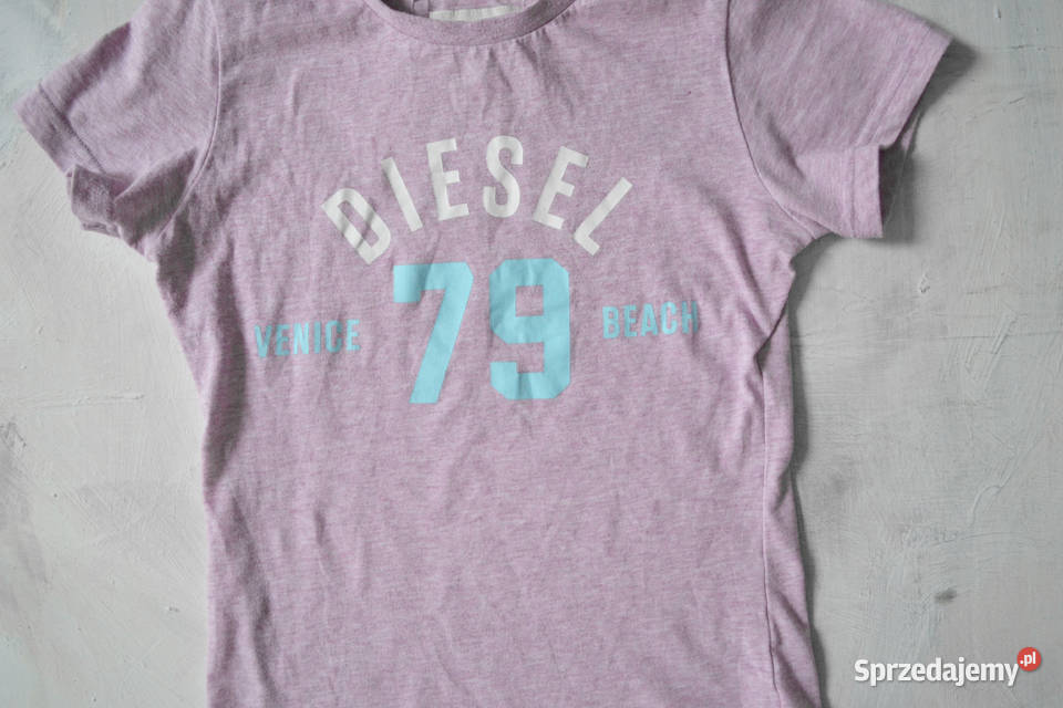 liliowa koszulka Diesel authentic apparel vanice Warszawa