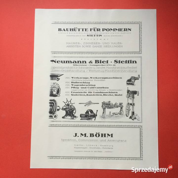 1982 Niemieckie Firmy Stettina Szczecin