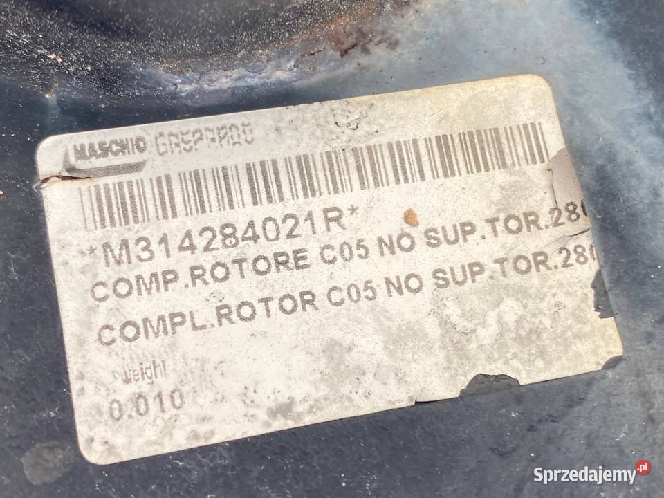 Wał roboczy Rotor kosiarki bijakowej Maschio nieuszkodzony