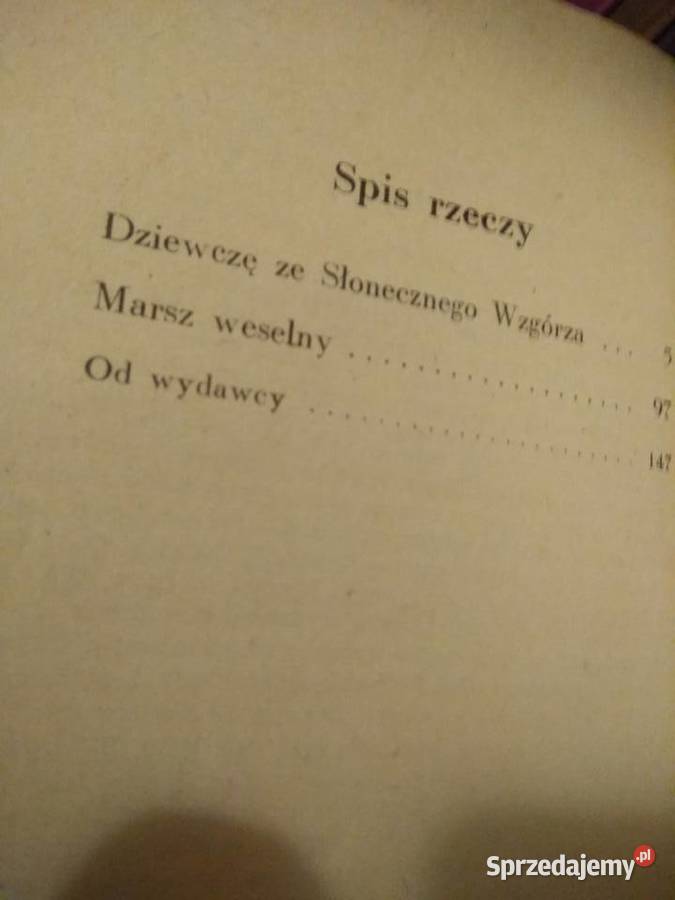Dziewczę ze Słonecznego Wzgórza Marsz weselny sprzedam