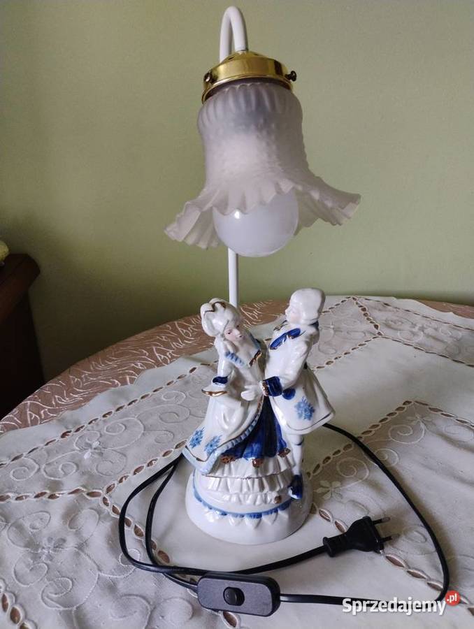 Lampka biurkowa porcelanowa Żory